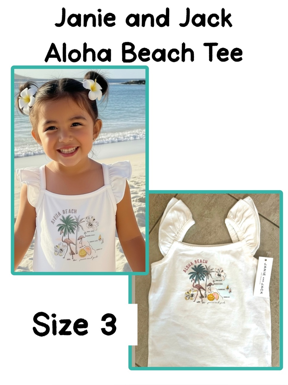 Janie and Jack Aloha Beach Tee